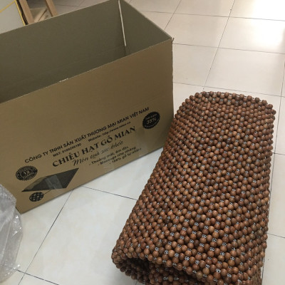 Chiếu hạt gỗ hương 1,6m x2m hạt 15ly - Nệm giường mát xa , Tấm trải giường dùng cho điều hòa .Đệm gấp đa năng tiện ích  