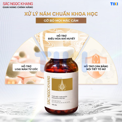 Combo 2 hộp Viên uống Sắc Ngọc Khang Vi Tảo Lục (60 viên) giúp trẻ hóa làn da xua tan vết nám, hỗ trợ cân bằng nội tiết tố, bổ huyết, điều kinh, cho làn da sáng khỏe từ bên trong