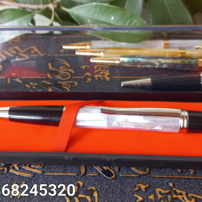 Bút bi ký viết phong cách lịch mãn đẳng cấp khảm xác trắng