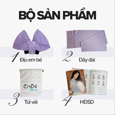 [Thiết Kế Mới - Màu Olive] Địu Vải Em Bé Sling Baby Sling Nova/Nova Plus Dễ Địu Êm Vai An Toàn Cho Bé 0–24 Tháng