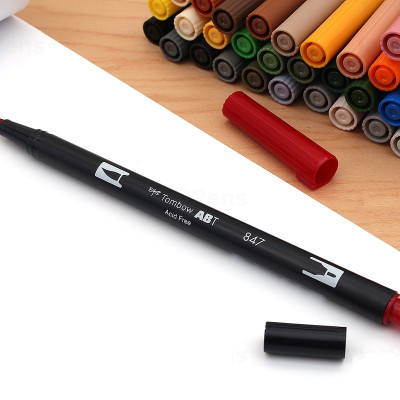 Bút lông cọ hai đầu Tombow ABT Dual Brush Pen - Brush/ Bullet - Saddle Brown (977)