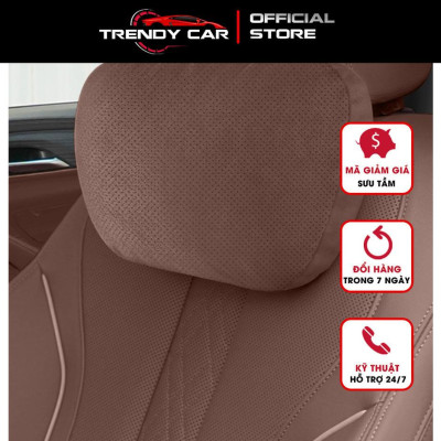 Gối tựa đầu ô tô nhiều lỗ thoáng khí và tựa lưng chất liệu da lộn mercedes maybach S-Class 2024