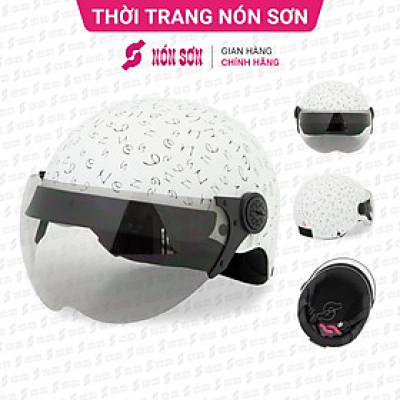Mũ bảo hiểm có kính NÓN SƠN chính hãng BKP-TR083