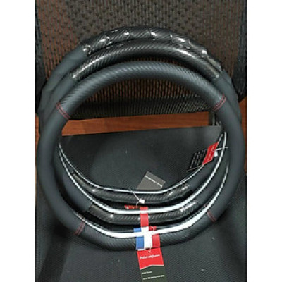 Bọc Vô Lăng, Bọc Tay Lái Mẫu Chữ D Custom- lắp vừa Cho Xe Kia Seltos, XL7, Almera...