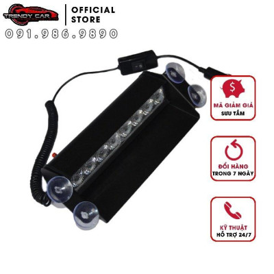 Đèn chớp xanh đỏ để taplo xe hơi, đèn nháy xin vượt ô tô,bản cao cấp kích thước lớn công suất lớn vỏ bằng kim loại 