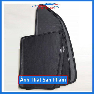 Bộ 4 rèm chắn nắng nam châm Hyundai i10 Sedan 2014-2015-2016-2017-2018-2019 khung cố định chống tia UV