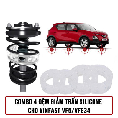 Đệm giảm trấn cho giảm sóc xe ô tô VINFAST VF5 và VFe34 Đệm Lò Xo Giảm Sốc