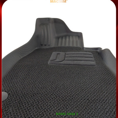 Thảm lót sàn ô tô 2 lớp cao cấp dành cho xe Mercedes S 2021+ (qd) nhãn hiệu Macsim chất liệu TPE màu đen