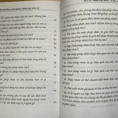 Các câu hỏi thường gặp trong lĩnh vực dân sự