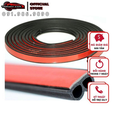 8met Gioăng cao su chống ồn chữ B cho ô tô | Ron cao su chữ B cách âm chống ồn cho xe hơi