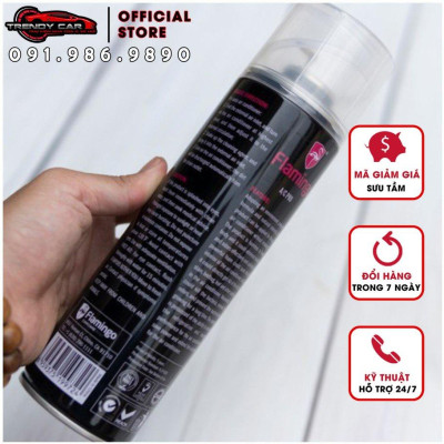 Bọt tẩy vệ sinh khử trùng điều hoà xe hơi, nhà cửa Flamingo F020 xịt khử mùi điều hoà dàn lạnh Freeship