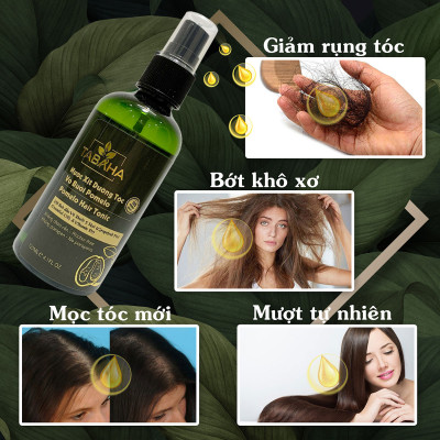 Combo Cà phê làm sạch da chết Tây Nguyên Tabaha 250ml + Nước xịt dưỡng tóc tinh dầu bưởi Tabaha 120ml