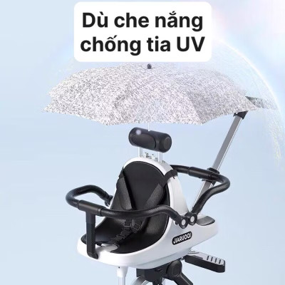[Mẫu Mới] Xe Đẩy Đôi JIARUOQI – Gấp Gọn, Bền Đẹp, Siêu Nhẹ, Phù Hợp 2 Bé