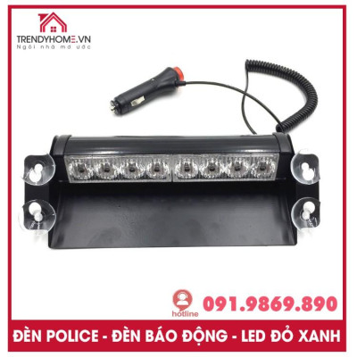 Đèn chớp xanh đỏ để taplo xe hơi, đèn nháy xin vượt ô tô,bản cao cấp kích thước lớn công suất lớn vỏ bằng kim loại 