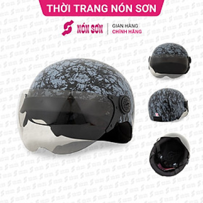 Mũ bảo hiểm có kính NÓN SƠN chính hãng BKP-ĐN092