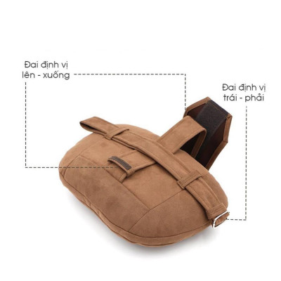 Gối Tựa Đầu Ô Tô Maybach vải da Lộn Ancatara