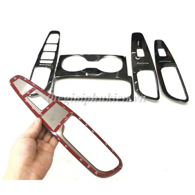 Ốp nội thất Titan cao cấp theo xe Hyundai Santafe 2019