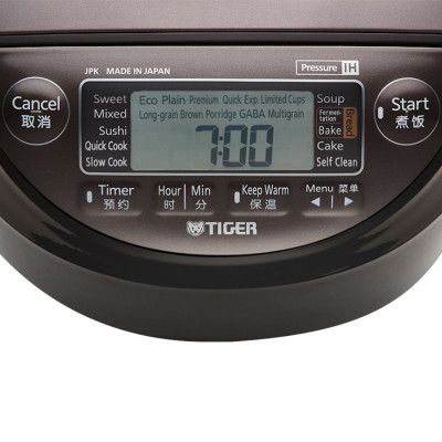 Nồi Cơm Điện Tử Cao Tần Áp Suất Tiger 5 Trong 1 JPK-W18W [1.8L] - Hàng Chính Hãng