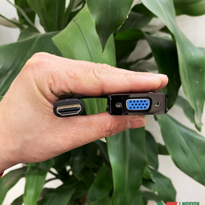 Cáp Chuyển HDMI to VGA MT-ViKi Hỗ Trợ Độ Phân Giải Full HD 1080P - Hàng Nhập Khẩu
