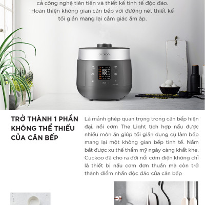 Nồi cơm điện tử áp suất kép Cuckoo 1.08L CRP-ST0610FG - Lòng nồi phủ men Xwall độc quyền - Bảng điều khiển thông minh - Nhiều chế độ nấu ăn - Sản xuất tại Hàn- Hàng chính hãng Cuckoovina Quốc- Chính hàng Cuckoovina