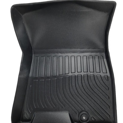 Thảm lót sàn xe ô tô Hyundai Genesis G80 Nhãn hiệu Macsim chất liệu nhựa TPE cao cấp màu đen