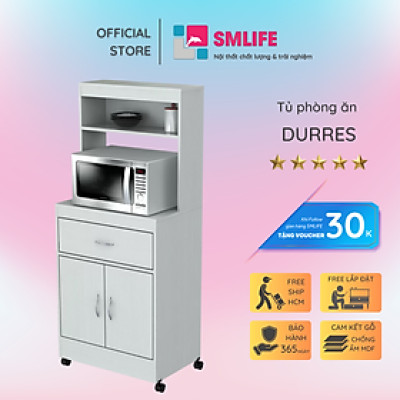 Tủ phòng ăn bằng gỗ tự nhiên đẹp cho gia đình SMLIFE Durres