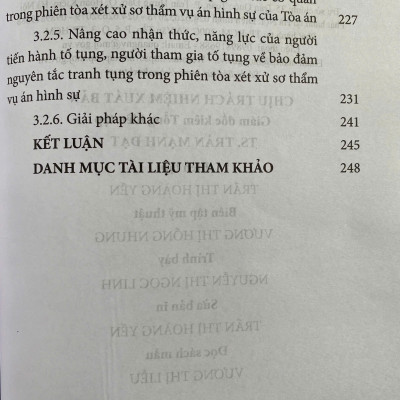 Bảo Đảm Nguyên Tắc Tranh Tụng Trong Phiên Toà Xét Xử Sơ Thẩm Vụ Án Hình Sự Ở Việt Nam Hiện Nay