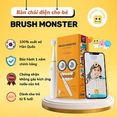 Bàn Chải Đánh Răng Điện Thông Minh Sonic Trẻ Em, BMT-1000, An Toàn, Kháng Khuẩn, Sử Dụng Công Nghệ Thực Tế Ảo