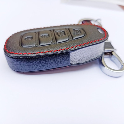 Bao Da Chìa Khóa Dành Cho Xe Hyundai Accent 2021 (Da Thật) Logo 3D