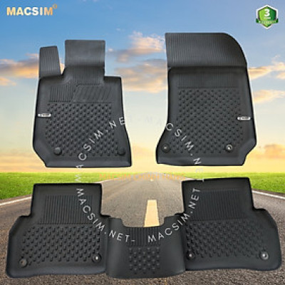 Thảm lót sàn ô tô nhựa TPE Silicon Mercedes E W212 2009-2016 Black Nhãn hiệu Macsim