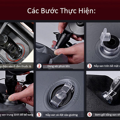 Nệm Giường Hơi ô tô Cao Cấp Vải Nhung Tặng Kèm Bơm