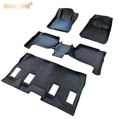 Thảm lót sàn xe ô tô Toyota Rush 2017- nay Nhãn hiệu Macsim chất liệu nhựa TPE cao cấp màu đen