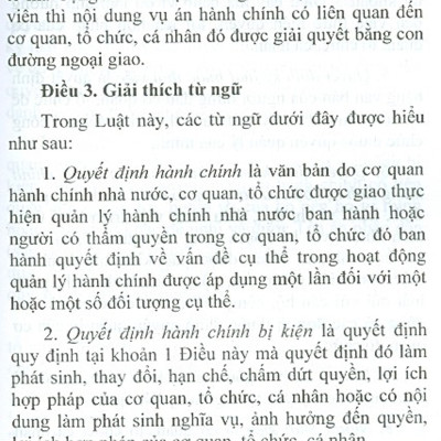 Luật Tố Tụng Hành Chính