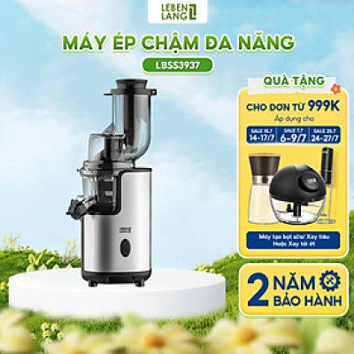 Máy ép chậm đa năng LEBENLANG LBSS3937, công suất 200W, nhỏ gọn tiện lợi, ép kiệt bã, bảo hành 2 năm – hàng chính hãng