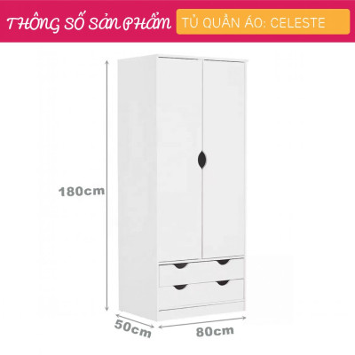 Tủ quần áo đa năng thiết kế hiện đại cho bé SMLIFE Celeste