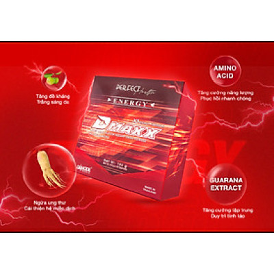 DMAXX thức uống bổ sung vitamin năng lượng không đường DAMODE 19 gói dùng thử màu đỏ