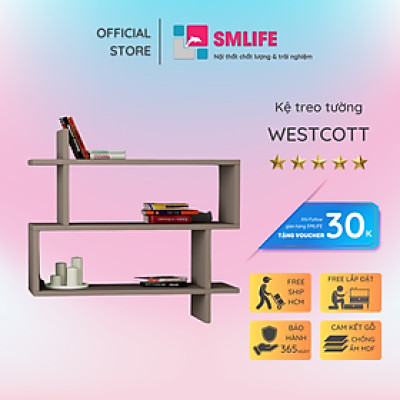 Kệ trang trí phòng khách gỗ công nghiệp SMLIFE Westcott