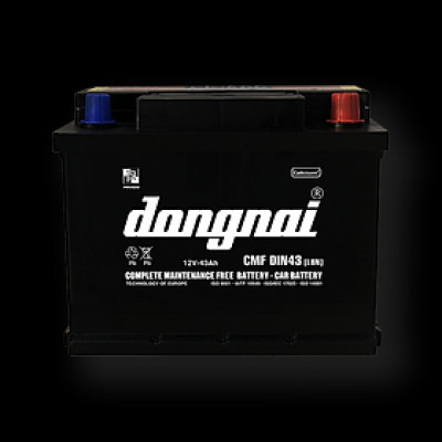 Ắc quy khô miễn bảo dưỡng Đồng Nai CMF DIN43 [LBN] - 12V - 43Ah