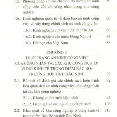 An Ninh Công Việc Của Công Nhân Tại Các Khu Công Nghiệp Vùng Kinh Tế Trọng Điểm Bắc Bộ - Trường Hợp Tỉnh Bắc Ninh (Sách chuyên khảo)