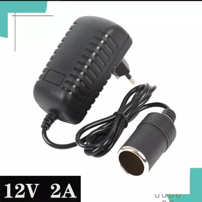 Adapter chuyển nguồn 220V-12V đầu ra tẩu sạc, công suất lớn 120w , 12v -10a, phích cắm 2 chân Carhome