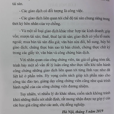 Sổ tay Công chứng viên – Những vấn đề cần lưu ý khi công chứng một số loại giao dịch khác (quyển 6, tập 1)