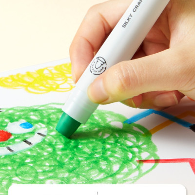 Bút Màu Sáp Lụa Tập Tô An Toàn Dễ Tẩy Rửa - Mideer Silky Crayon