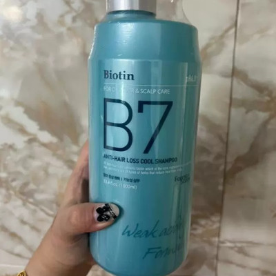 Dầu gội xả thảo dược bạc hà sạch da đầu giảm gàu, ngăn rụng tóc Biotin Anti- Hair Loss Cool Shampoo