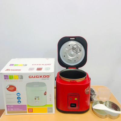 Nồi Cơm Điện Mini Thân Nhựa GUGKDD GK-008 (0,8 lít) - Màu Ngẫu Nhiên - Hàng Chính Hãng