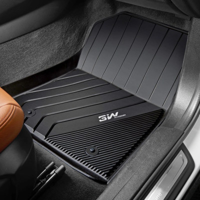 Thảm lót sàn xe ô tô BMW 3 series 320i/328i 2012-2019 nhãn hiệu Macsim 3W - chất liệu nhựa TPE đúc khuôn cao cấp - màu đen