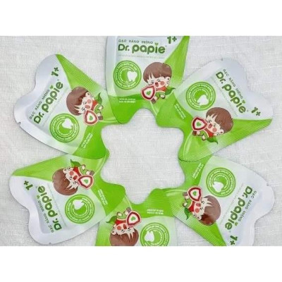 [Mua 1 Tặng 1] Gạc Rơ Lưỡi Dr.Papie 1+ (Hộp 30 Gói), Làm Sạch Và Bảo Vệ Răng Miệng Cho Bé Tặng 1 Hộp (5 Gói) Gạc Dr.Papie