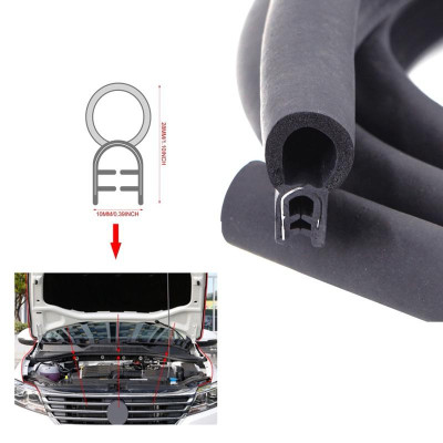 Gioăng Chữ U Nẹp Cửa Ô Tô Tải, xe Van, xe Kia, Suzuki, Toyota Cốp Xe, Tủ Điện, Tủ Sắt Có Rãnh Khí