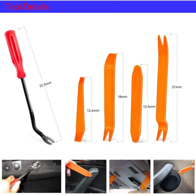 Bộ 620 Xe Ô Tô Kẹp Lai Dây Khóa Cửa Viền Ốp Lưng Đinh Tán Bình Giữ Nhiệt Nắp Động Cơ Thích Hợp Cho Fender Phụ Tùng Ô Tô