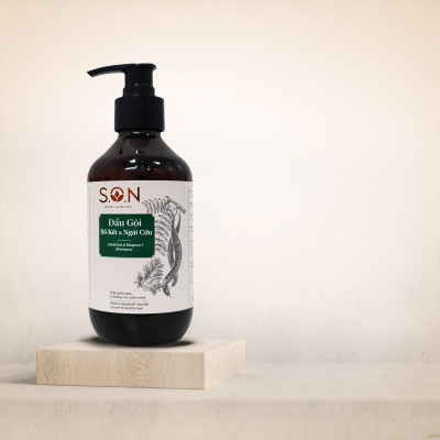Dầu gội bồ kết & ngải cứu S.O.N giảm gàu ngứa và dầu nhờn, mềm mượt tóc