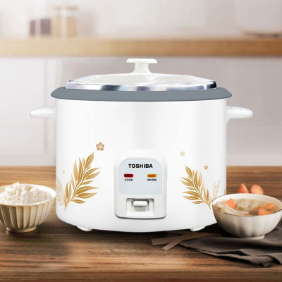 Nồi cơm điện nắp rời Toshiba 2.8 Lít RC-28MH1PV(G) - Chống dính - 1000W - Hàng chính hãng - Bảo hành 12 tháng